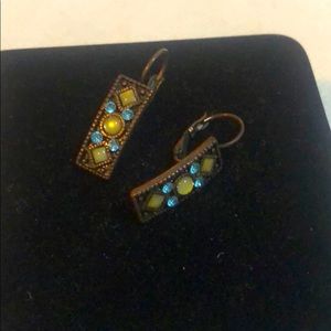 Earrings with jewel embellishments